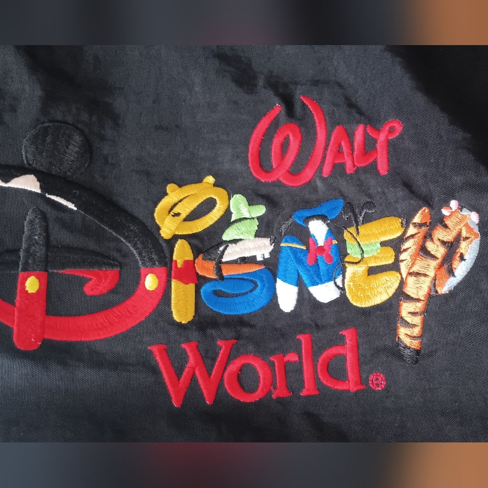 Disney Black BACKPACK with Colorful Embroidery